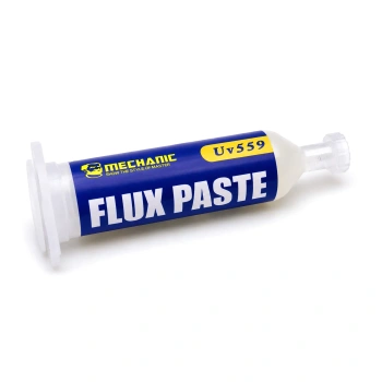 Topnik UV559, do SMD, BGA i THT, strzykawka 20 ml z tłokiem i igłą, Mechanic