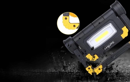 Naświetlacz warsztatowy Superfire G7, 1600 lm, 5000 mAh, 2×10 W, składany