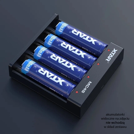 Ładowarka do akumulatorów cylindrycznych 18650 Li-ion / NiMH XTAR MC4S