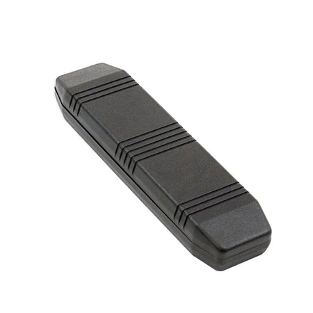 Obudowa uniwersalna 155 × 40 × 20 mm z ABS, czarna, KM-80 Maszczyk