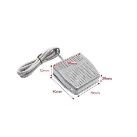 Przełącznik nożny ON-(ON) GFS-201 10A 250V bez osłony z przewodem 1m