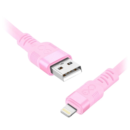 Kabel USB-C - Lightning, 29 W, 0,9 m, pastelowy, eXc