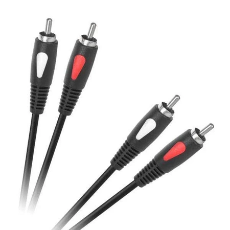 Kabel RCA 2x wtyk - 2x wtyk, Eco-Line, 1.8m