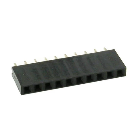 Gniazdo goldpin jednorzędowe, 10 pin, raster 2,54 mm