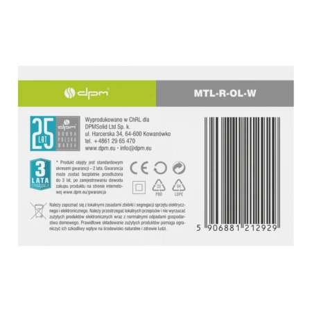 Łącznik kątowy do szyny magnetycznej zewnętrzny podtynkowy biały M-LINE