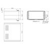 Obudowa uniwersalna KM-85B, 180 × 160 × 85 mm, ABS, czarna, wentylowana, z panelami, Maszczyk