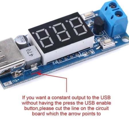 Zasilacz USB 5V 2A - przetwornica 6-40V na 5V z woltomierzem i nastawami prądu
