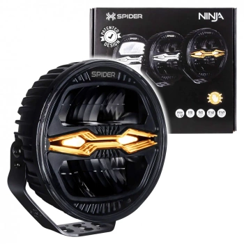 Reflektor drogowy LED X-SPIDER NINJA L3442 okrągły 12/24V 80W IP69K – światło drogowe, pozycyjne i ostrzegawcze