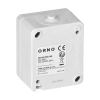 Przycisk dzwonkowy natynkowy ORNO AQUATIC MINI IP54 10A 230V biało-czarny