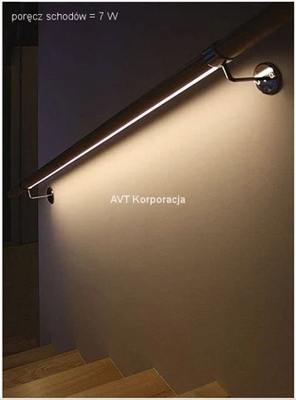 Profil MICRO-ALU, aluminium, osłonka przezroczysta, 1m