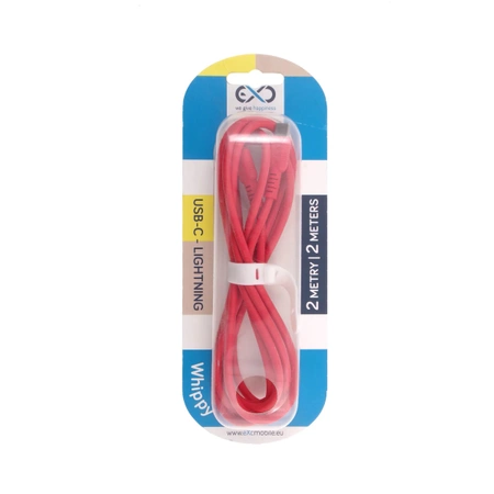 Kabel Lightning - USB-C 2m, 3A, eXc WHIPPY