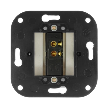 Włącznik światła pojedynczy ceramiczny, kwadratowy podtynkowy czarny Ceramic Loft