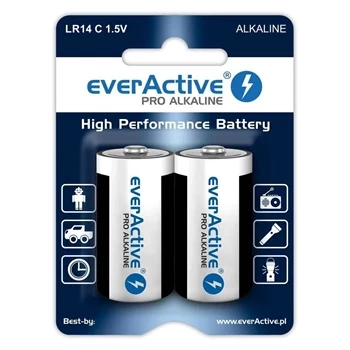 Baterie alkaliczne LR14 / C 1,5 V, 2 szt., seria Pro, everActive