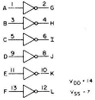 Inwerter 4069 - 6 kanałów - 3÷15V - DIP14