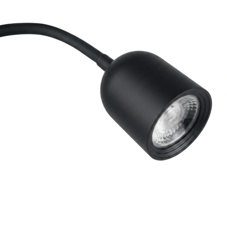 Lampka LED z klipsem czarna, 4 W, 320 lm, 4000 K, zasilanie 230V
