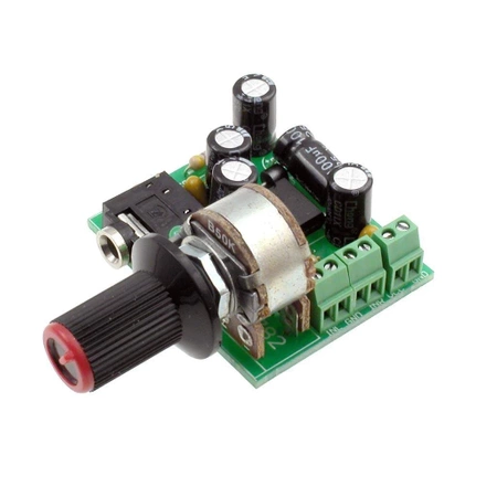 Prosty wzmacniacz słuchawkowy z układem TDA2822 - zlutowany KIT AVT 1782