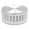 Gałka aluminiowa do potencjometru na oś 6mm - 40x17mm - srebrna - GSL40
