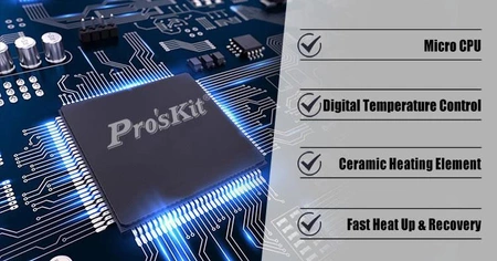 Stacja lutownicza z odsysaczem i dodatkową lutownicą Proskit SS-988B