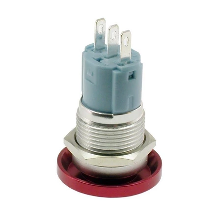 Przełącznik PBS25M bistabilny okrągły 3A 250V czerwony