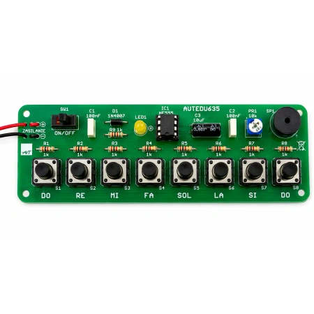 Pianino w wersji mini. Zestaw DIY do nauki lutowania AVT EDU635
