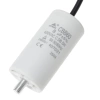 Kondensator rozruchowy do silnika 8uF 450VAC, przewody 15cm, 35x65mm