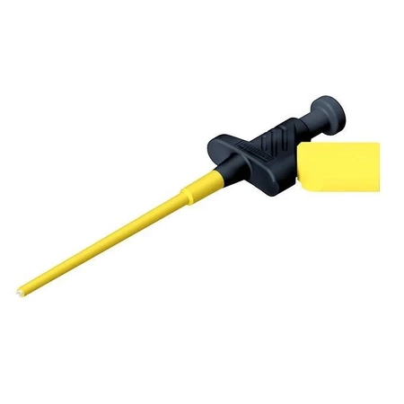 Chwytak pazurkowy 158mm z gniazdem 4mm elastyczny, czarny, 300V