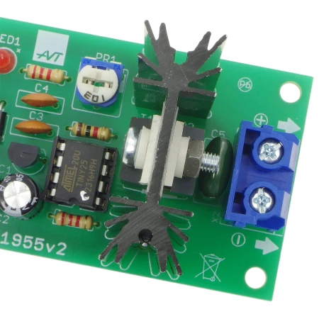 Soft start PWM do silników DC 12-24 V 10 A - KIT AVT 1955