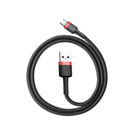 Kabel USB do USB-C Baseus Cafule 2A 2m czerwono-czarny CATKLF-C91