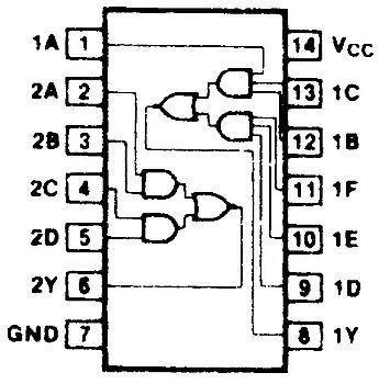 Układ scalony 74LS51 DIP14