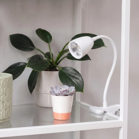 Lampka LED z klipsem biała, 4W, 420lm, 4000 K, zasilanie 230V