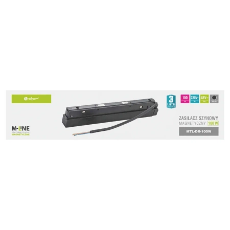 Zasilacz do szynoprzewodów magnetycznych 100W 48V DC czarny M-LINE