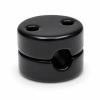 Uchwyt kabla ceramiczny czarny 28×18 mm na 1 przewód - Ceramic Classic Loft