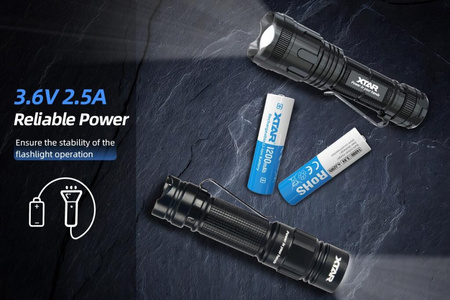 Akumulator Li-Ion 14500/AA/R6 3.7V 1200mAh z zabezpieczeniem, Xtar