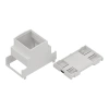 Obudowa modułowa na szynę DIN ZD1003J, 90 × 53,7 × 65,2 mm, ABS, szara, Kradex