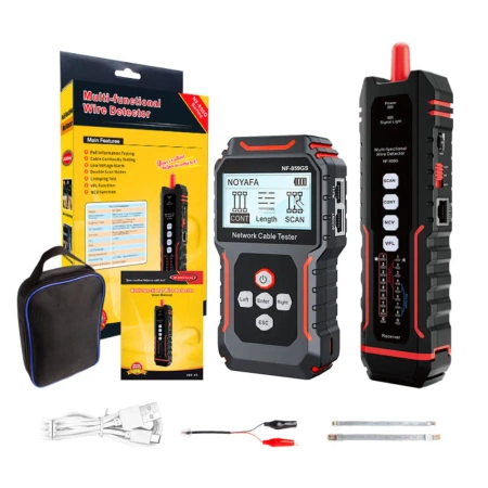 Tester sieci ethernet LAN CAT6 PoE szukacz par przewodów NOYAFA NF-859GS