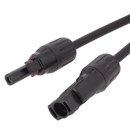 Kabel solarny 4mm2 złącza MC4-MC4 męskie-żeńskie, 1pin proste, 10m