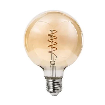 Żarówka LED E27 Filament dimmable G95 250lm 4W 2200K amber
