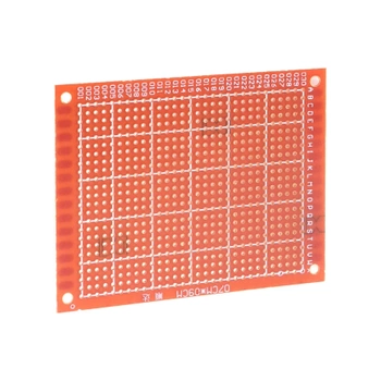 Płytka uniwersalna 7 x 9 cm, jednostronna, raster 2,54 mm, czerwona, PU10