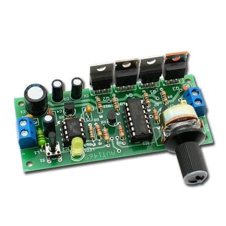 Wielofunkcyjny regulator mocy silnika DC - sterownik PWM z soft-startem - zlutowany KIT AVT 1469