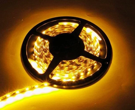 Taśma LED 8mm, żółty 30 LED, 0.5m