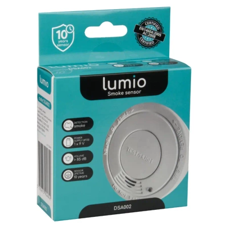Czujnik dymu, autonomiczny bateryjny LUMIO DSA002
