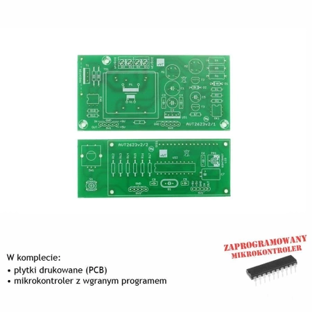 Uniwersalny mikroprocesorowy regulator mocy 230Vac, PCB i mikroprocesor do projektu AVT2623