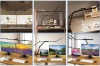 Lampa biurkowa LED - profesjonalna z regulacją barwy i jasności - liniowa 120cm - 2 ramiona - 2450lm - czarna - FDDL13