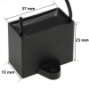 Kondensator rozruchowy do silnika 1,5µF 450VAC, CBB61, przewody 20 cm, 37 × 13 × 23 mm, EPERS