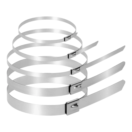Opaski kablowe stalowe, stal nierdzewna 304, zestaw 100 szt., ORNO OR-AE-13314/SS