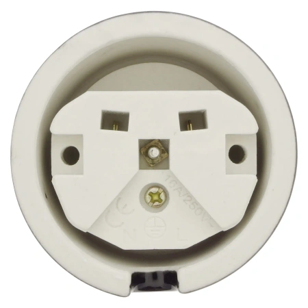 Gniazdko elektryczne z uziemieniem czarne ceramiczne natynkowe - Ceramic Classic Loft