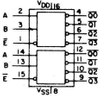 Dekoder/demultiplekser 4556 - 2 kanały - DIP16