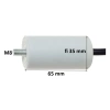Kondensator rozruchowy do silnika 8uF 450VAC, przewody 15cm, 35x65mm