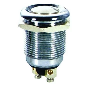 Przełącznik chwilowy OFF-(ON) reset metalowy PBS-28B hermetyczny