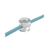 Uchwyt kabla plastikowy 23×18 mm natynkowy transparentny - Retro Vintage Loft